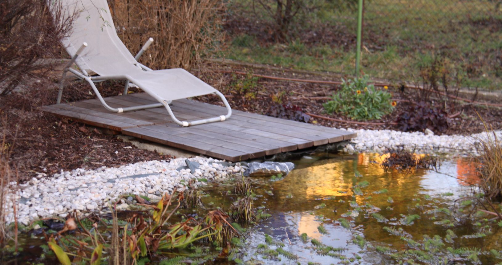 Liegefläche bei Schwimmteich